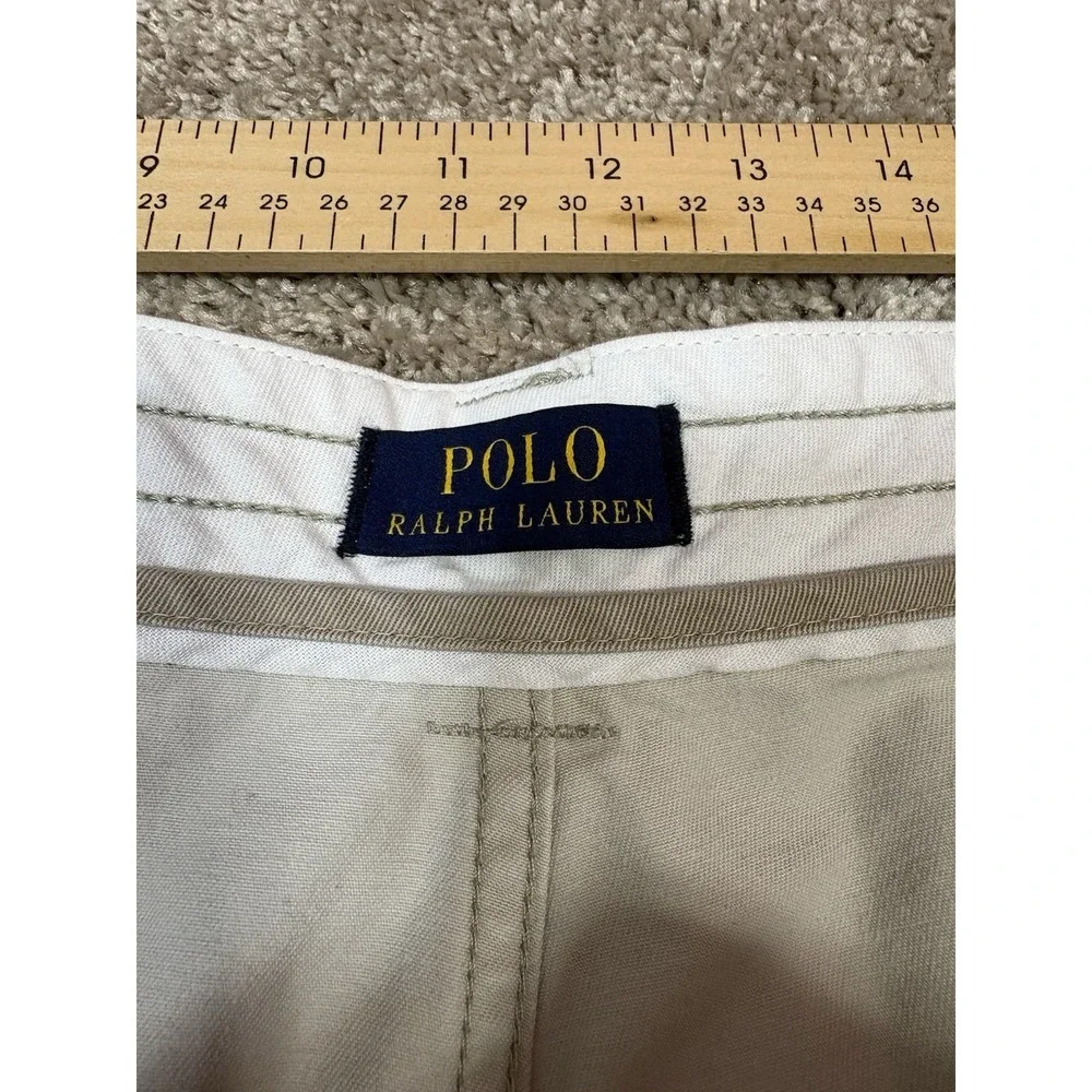 Polo‎ Ralph Lauren Men's Cargo Shorts Khaki Beige Classic Polo Chino Size 36